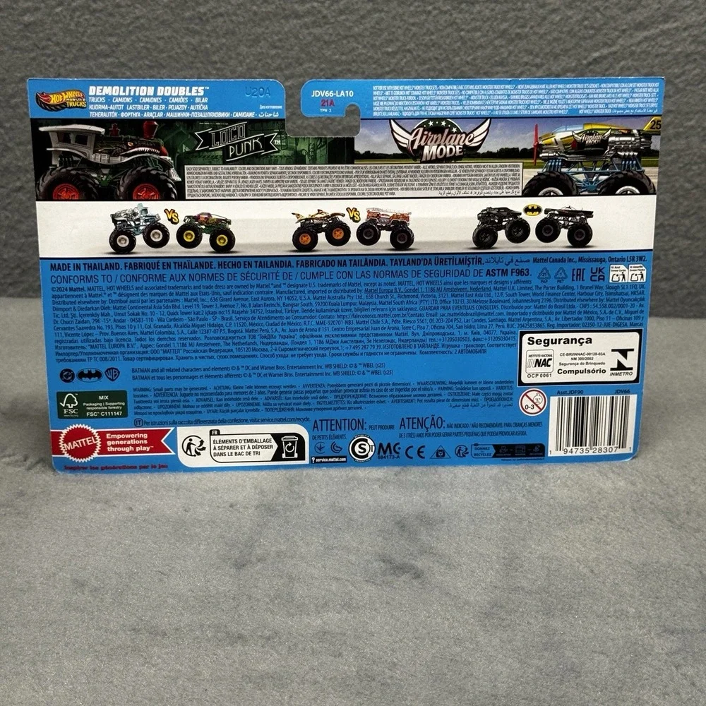 Hot Wheels Monster Trucks 2025 2-Pack Loco Punk vs Airplane Mode NEW 3+